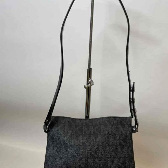 Michael Kors Black Crossbody Belt Bag Purse Handbag - Picture 3 of 7